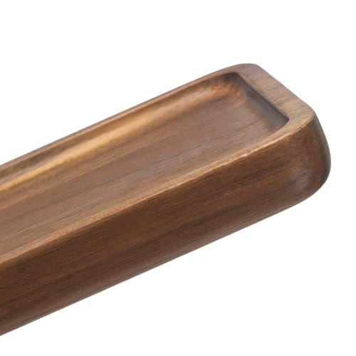 Bathroom Vanity Tray, Bathroom Tray for Counter, Toilet Tank Tray, Wood Bathroom Tray for Organizing and Home Decor (9.8 x 5.1 x 0.8 inch) - size: 9.8" x 5.1" x 0.8"