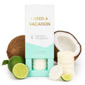 Aromatherapy Shower Steamers - I Need A Vacation - Coconut Lime, Set of 8 - Vegan, Cruelty-Free, Made in USA - Paraben, Sulfate & Phthalate-Free - Relaxation Gift - Mother's Day - Gift for Mom