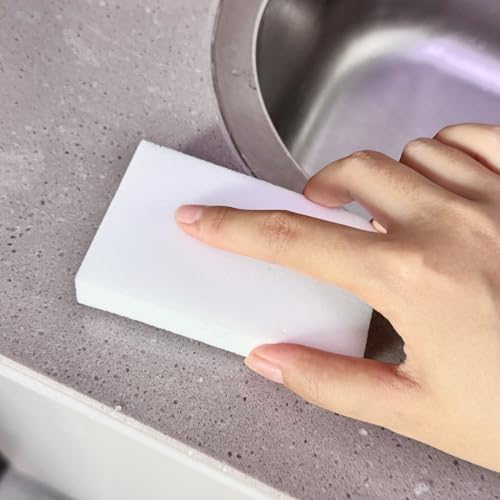 Melamine Sponge,150PCS Magic Sponges Eraser,Melamine Foam Eraser Cleaner for Kitchen,Bathroom,Bathtub, Floor, Baseboard,Wall,Furniture (150PCS, 3.93x2.36x0.79in) - color: 150pcs