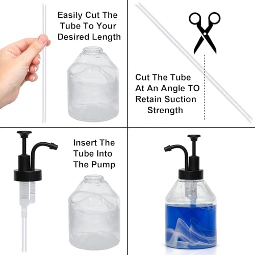 Soap and Lotion Dispenser Pumps Replacement Head, ABS Material Wider Mouth Bottle of 33mm (1.3inch) Gloss Smooth Action Pump, Rust Proof & Leak Proof for Soap Lotion Bottle Upcycling (Matte Black) - color: Matte Black