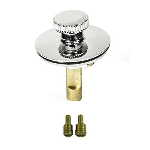 Universal Lift n Turn, (Twist Close) Bath Tub/Bathtub Drain Stopper Includes 3/8" and 5/16" Fittings - color: Chrome, size: No Hair Catcher