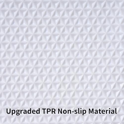 3 Pieces Luxury Bathroom Rug Set with U-Shaped Toilet Rug, Non-Slip Rubber Bottom, Thick Microfiber Fluffy Plush, Water Absorption, Quick Dry, Ultra Soft, Bath Mats for Bathroom, Tub(White) - color: White