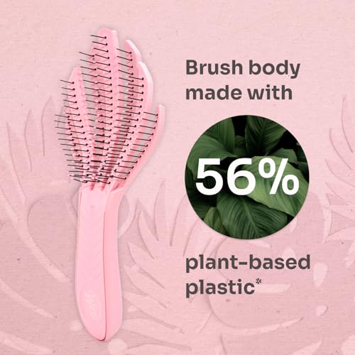 Wet Brush Go Green Curl Detangler, Plant Based, Pink | Ultra Soft IntelliFlex Bristles Designed for Curly Hair, Plant Based Eco-Friendly Materials, Gently Detangles, No Breakage - color: Pink, size: 1 Count (Pack of 1)
