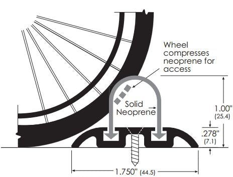 Collapsible Shower Threshold Water Dam, Shower Water Guard, ADA Wheelchair Easy Access, 48 inches Long.