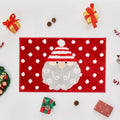 Douceur Christmas Santa Bathroom Rugs, Cute Red Bath Mat, Soft and Absorbent Washable Polka dot Bath Rugs Non Slip, 32"X20" - color: Christmas Santa-red, size: 1'8" x 2'8" (Rectangular)