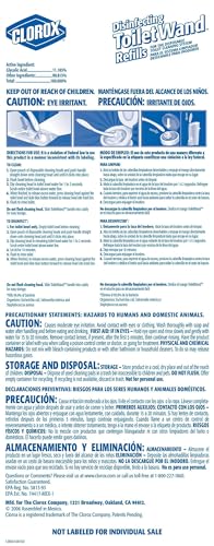 CLOROX ToiletWand Disinfecting Refills, Disposable Wand Heads (Package May Vary), 30 Count (Pack of 5) - size: 30 Count (Pack of 5)