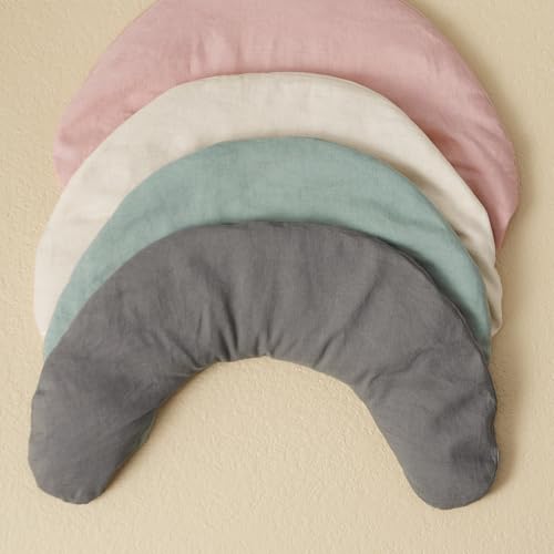Bucky Linen Hot & Cold Neck Pillow, Natural Buckwheat Filling, Pink, 25x6.5-inch - color: Pink