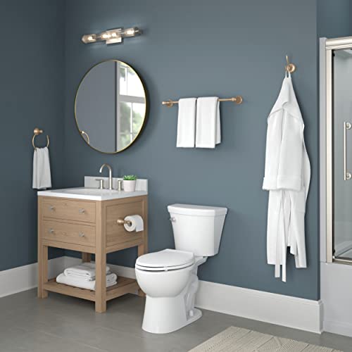 Delta Single Post Toilet Paper Holder | Champagne Bronze | Wall Mount | Cassidy Bathroom Accessories - color: Champagne Bronze