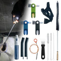13Pcs Deep Crevice Cleaning Brush Set with Flashlight Gloves & Drain Brush - Dryer Vent Cup Lid Straw Gap Cleaning Tools Professional Cleaning Supplies - color: 13-pack