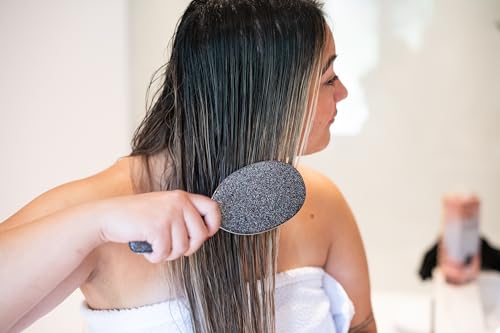 FRAMAR Glitter Hair Brush Detangler, Detangling Hairbrush For Women, Wet Hair Brush For Girls, Hair Detangler Brush, Wet Hairbrush, Hairbrushes, Girls Hairbrush Detangler, Reduces Frizz - Black - color: Glitter - Black