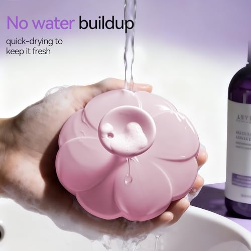 Creative Art Scalp Massager Shampoo Brush, Scalp Scrubber for Hair Growth & Dandruff Removal, Hair Scalp Brush with Soft Bristles Nail Protection, Hand Massager for Wet Dry Hair Care with Hang Loop
