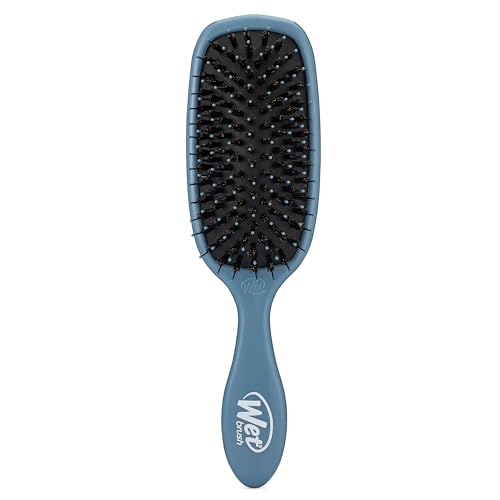 Wet Brush Shine Enhancer Hair Brush, Elemental Blue, Ultra-Soft IntelliFlex Bristles, Natural Boar Bristles for All Hair Types, For Women and Men, Wet and Dry, All Ages - color: Elemental Blue, size: 1 Count (Pack of 1)