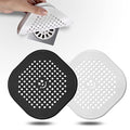 2 Pack Drain Hair Catcher Silicone Drain Protector Hair Stopper with Suction Cup for Shower Kitchen Bathroom Black White - color: Blackwhite