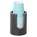 Luxspire Bathroom Cup Dispenser, 3oz Dixie Cup Dispenser, Resin Dixie Cup Holder, Disposable Paper Cup Holder for Bathroom, Cotton Pad Holder, Guest Bathroom Essentials, Gray - color: Gray, size: 3oz