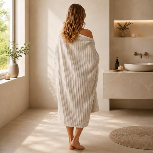 3 Piece Bath Towel Set, 40"x80"Microfibers Bath Sheets,Beige | 1Bath towels 1Hand towels 1Washcloths，Extra-large size，Big and Tall users，Quick dry，Highly Absorbent，Spa Gym - color: Beige, size: 3 Piece Towel Set