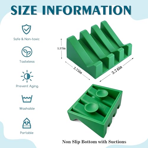 Soap Dish Holder for Shower with Suction Cup, Silicone Soap Holder & Saver Self-Draining Bar Soap Dish Keeps Soap Dry for Bathroom, Kitchen, Bathtub (Deep Green,1-Pack) - color: Deep Green,1-pack