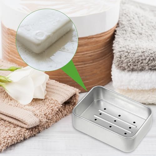 Ouligay Travel Soap Container Bar Soap Holder Bar Soap Case Metal Soap Box Soap Dish Travel for Gym Camping Home Bathroom