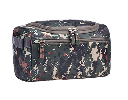 Vercord Mens Toiletry Bag Wash Travel Small Shaving Dop Kit Shower Bathroom Ditty Hygiene Bag Camo Mosaic - color: Camo Mosaic