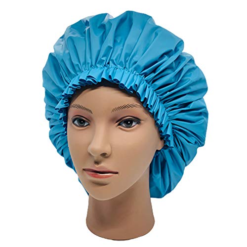 ELEBOX Premium Collection Super Jumbo Shower Cap Blue - color: Blue
