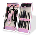 CGBE Nail Clippers Set, 12pcs Stainless Steel Nail Kit for Men, Manicure Set Pedicure kit for Mens Gifts - Black - color: Black-12pcs
