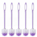 12 Pcs 17.3 Inch Purple Toilet Brush Bulk with Hook Hole Long Handle Toilet Bowl Cleaner Scrubber for Bathroom Household Cleaning Supplies Christmas Home Gifts - color: Purple