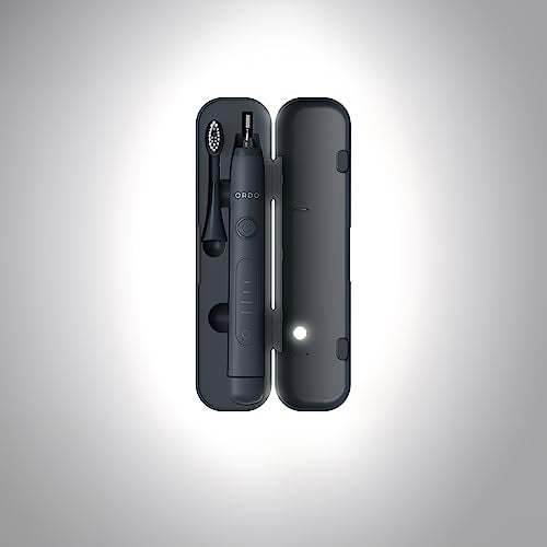 ORDO Sonic+ Toothbrush Travel Case, portable USB Charging, Charcoal Grey | Sonic toothbrush holder, durable design, secure magnetic closure, travel friendly, toothbrush not included - color: Charcoal Gray