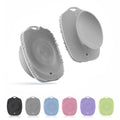 Soft Silicone Body Scrubber, Gentle Like a Hand Exfoliating Your Skin and Build Up Lather Easily, Back Large Suction Cup Easy to Store, Long-Lasting & Deep Clean (Gray) - color: Gray