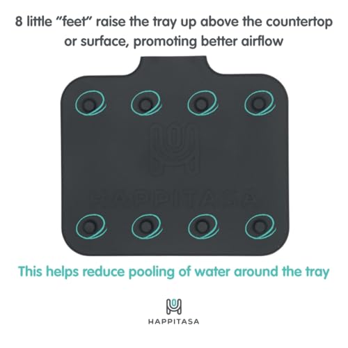 Silicone Soap Dish Tray and Sponge Holder with Drain Chute and Feet | 3-Way Sloped Design | Bathroom and Kitchen Sink Organizer Caddy (Sand Dollar, 5"x4", 3.5 Ounces) - color: Sand Dollar, size: 5"x4"