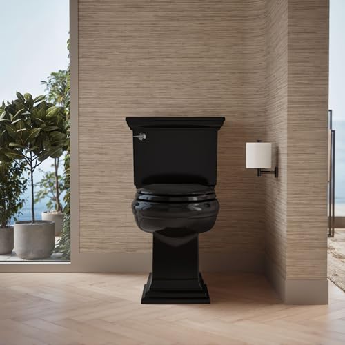 KOHLER CACHET® Nightlight Soft Close Toilet Seat Elongated, ReadyLatch®, Grip-Tight Hardware, Black - color: Black, size: Elongated