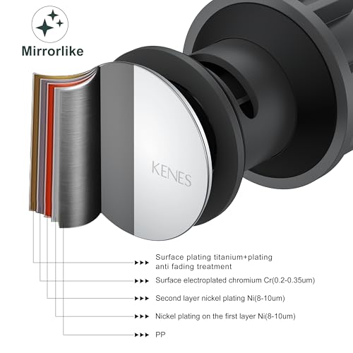 KENES Chrome Bathroom Pop Up Sink Drain with Overflow, Lavatory Bathroom Vanity Sink Drain Stopper, Sink Drain Assembly with Overflow Anti Clog Pop Up Drain - color: Chrome, size: Big Pop up Cap (With Overflow)