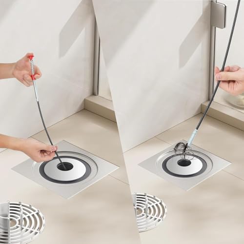 61 Inch Flexible Claw Drain Snake, Drain Clog Remover for Kitchen Bathroom Tub Toilet & Sewer Drain Cleaning - style: 61 IN