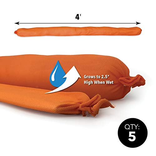Quick Dam WUB24-5 Indoor Water Dams, Orange, 5 - size: 4ft