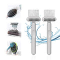 2 In 1 Hair Brush Cleaning Tool, 2025 New Comb Cleaning Brush, Portable Brush Cleaner for Travel, Hairbrush Cleaning Tool for Hair Salons (Gray*2) - color: Gray*2