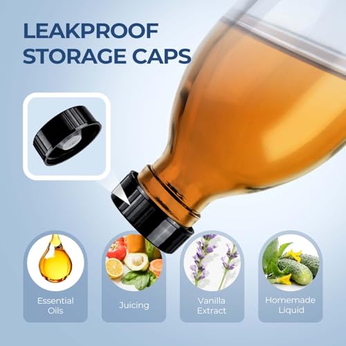 8 oz Clear Glass Pump Bottle, 250ml Small Lotion Dispenser Bottle for Body Massage Oil, Refillable Empty Hand and Dish Soap Dispensers Set with Storage Caps, Labels - 2 Pack - color: Clear