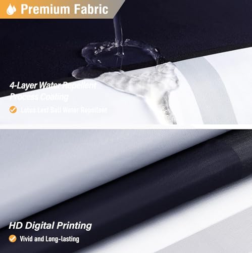 BTTN Stall Fabric Shower Curtain - 36 x 72 Inch Half Geometric Waterproof Cloth Shower Curtain Set with 6 Plastic Hooks, Weighted Hem, Narrow Modern Walk in RV Shower Curtains for Bathroom - Black - color: Black, size: 36"W x 72"L (Pack of 1)