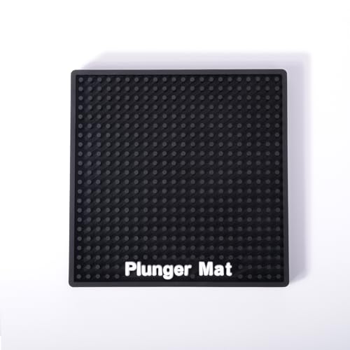 Plunger Tray - Fast-Drying Air Mat for Toilet Plunger Storage - Catches Drips & Moisture, Dries Quickly - Plunger Holder Only