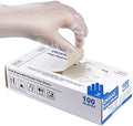 OKIAAS Disposable Gloves S, Food Safe, Bulk of 100 Pcs|Latex and Powder-Free Clear Vinyl Gloves for Cleaning, Food Prep - color: Clear - Box of 100, size: Small (Pack of 100)