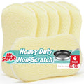 Mr. Scrub Sponges Kitchen Scrub Dish Sponge Scouring Pad, 6 Pack Cleaning Brush Scrubber Supplies for Soap, Dishwashing Dinnerware Sets Pan Pot Glass Dishwasher Sink Bathroom Towels Cloth Rags Holder - size: 6 Pack