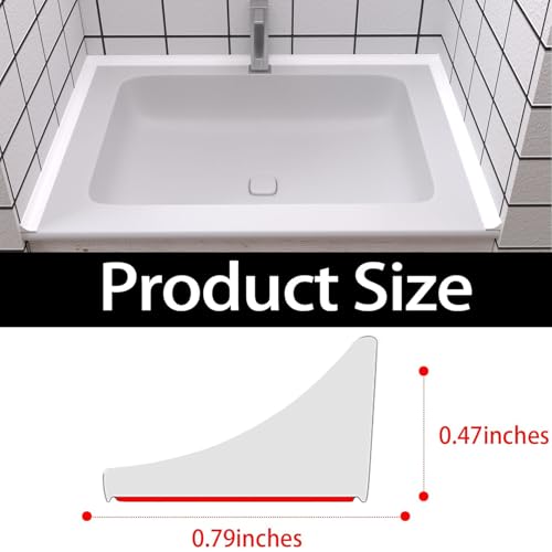 New Collapsible Shower Threshold Water Dam, Self Adhesive Silicone Waterproof Barrier Bathroom and Kitchen Water Strip Dam Shower Guard for Dry and Wet Separation Caulk Seal Strip Edge Trim(White) - color: White, style: 98Inch