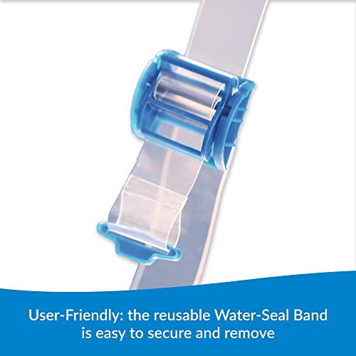 TIDI AquaGuard Glove – Shower Protection Glove with Water-Seal Band – Arm Cast Cover – 3 Gloves and 1 Water-Seal Band per Package – Cast Covers for Shower Arm (50016-RPK) - size: 1 Package
