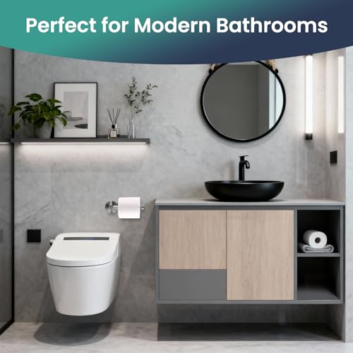 Removable Suction Cup Toilet Paper Holder, No Drilling Bathroom Wall Mount Tissue Roll Holder Brushed Nickel Stainless Steel Damage-Free Easy Install & Reposition Fits Smooth Surfaces - color: Brushed Nickel