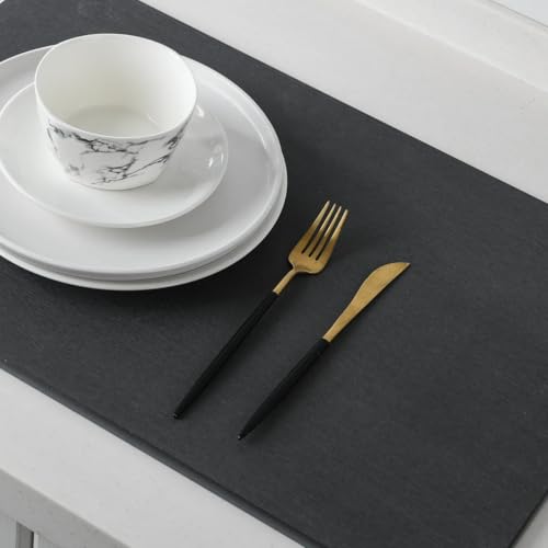 J&V TEXTILES Stone Bath Mat Diatomaceous Earth Shower Mat Non-Slip Super Absorbent Diatomite Stone Mats for Bathroom Floor Quick-Drying Easy to Clean (24''*15'') (Matte Black) - color: Matte Black