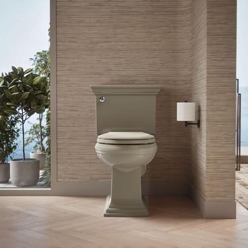 KOHLER 4639-RL-G9 Cachet ReadyLatch Round Toilet Seat Soft Close, Sandbar - color: Sandbar, size: Round