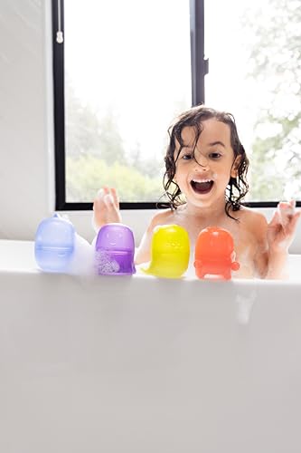 Ubbi Translucent Interchangeable Silicone Bath Toys for Baby and Toddler, Mix and Match Ocean Animal Water Toys, Set of 4 - color: Translucent Interchangeable Critters