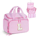 YOOLIFE Birthday Gifts for 7-18 Year Old Girls Kids Toiletry Bag, Pink (L) | Initial Hanging Toiletry Bag for Teen Girls, Birthday Gifts for 5 6 7 8 9 10 11 12 13 14 15 16 17 Year Old Girl - color: Pink, style: L