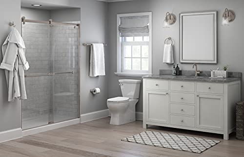 Franklin Brass 5-Piece Satin Nickel Bathroom Set (2) Towel Racks, Ring, Toilet Paper Holder, Hook | Kinla Bath Accessories - color: Satin Nickel, style: 5-Piece Bath Accessory Set