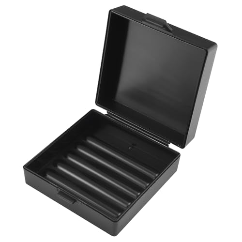 Square Soap Dishes Holder for Shower Travel Soap Container with Lid Lightweight Waterproof Soap Box for Dr. Squatch Men's Soap Bar for Traveling Toiletry Gym Bathroom (Black) - color: Black