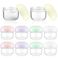 10 Pieces 20ml Travel Jars for Creams Leak Proof Mini Travel Containers with Lids Small Jar for Lip Balm Toiletries Cosmetic Makeup Bottles with Labels Plastic - color: 20ml