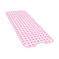 YINENN Bath and Shower Safety Mats 40x16 inch, Non Slip with Suction Cups for Bathroom Stall and Tub Floor, Extra Large and Machine Washable, Drain Holes Keep Bathtub Clean, Light Pink - color: Light Pink