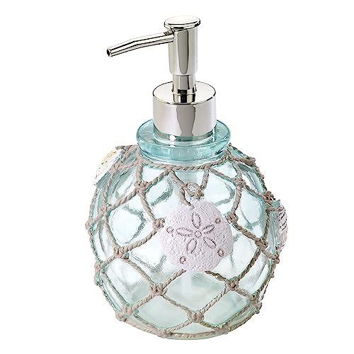Avanti Linens - Lotion Pump/Soap Dispenser, Countertop Accessories, Beach Inspired Bathroom Decor (Seaglass Collection) - size: Lotion Pump
